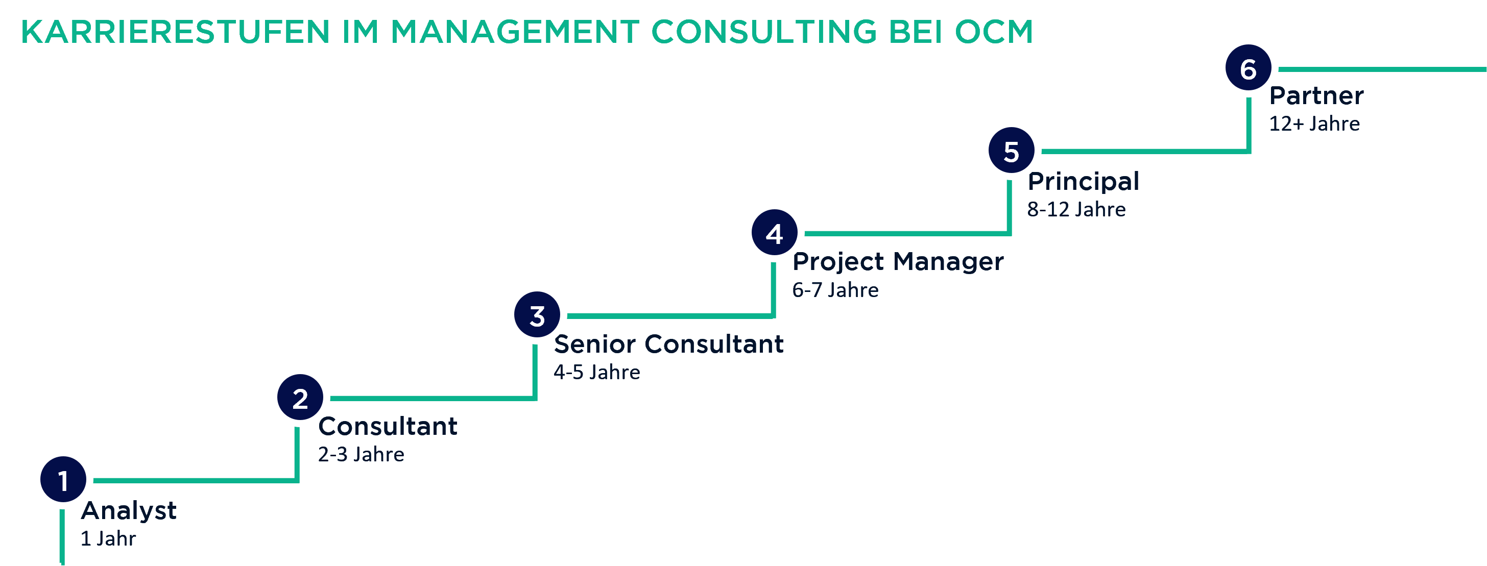 Karrierestufen im Management Consulting bei OCM